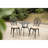 3-Piece Outdoor Rust-Resistant Cast Aluminum Patio Bistro Set With Cushion