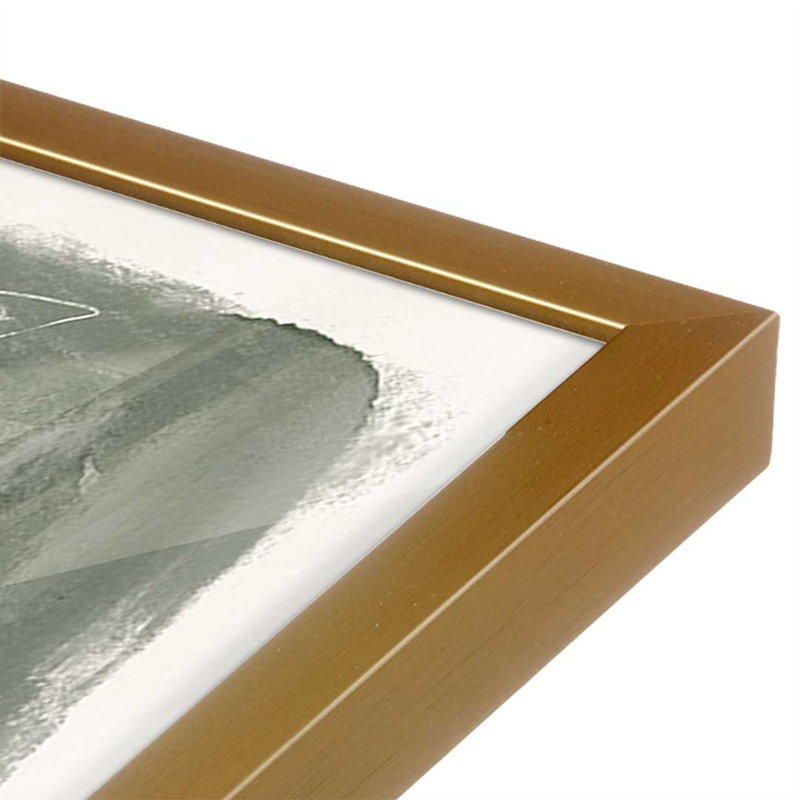 «Leaf Lines II» par Anne Tavoletti, reproduction d'art, H 12 po x l 12 po, Or