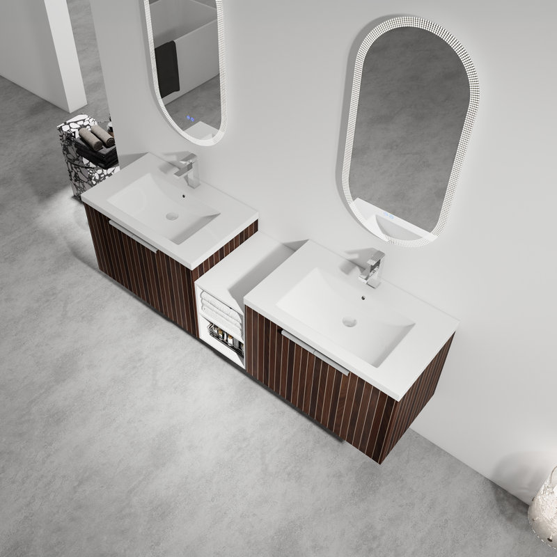 Ensemble de meuble-lavabo flottant 72 po