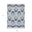 Tapis intérieur / extérieur lavable beige / bleu marine Denim 9 pi x 12 pi HomeRoots