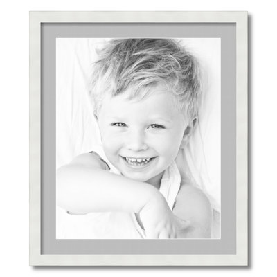 Wood Matte Picture Frame with Mat