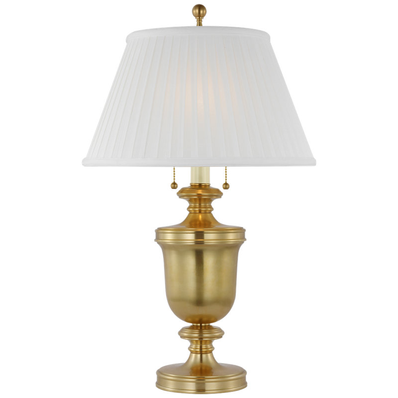 Classical Table Lamp, Antique-Burnished Brass