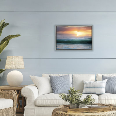 Cadre flottant Sunset & Waves View, design par Dennis Frates