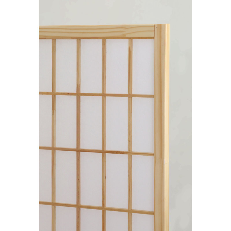 Paravent pliant 4 panneaux Shoji, Naturel