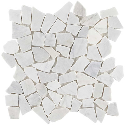 Nature 12x12 Tumbled Pebble Tumbled Mosaic Tile