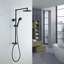 Système de douche à pluie Fennocasa Polaris Elite, pomme de douche à pluie 8 po, noir mat 1,8 GPM-99123523