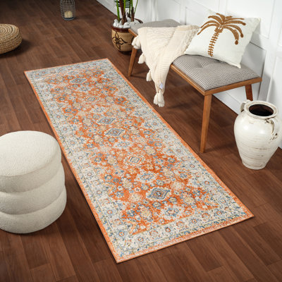 Machine Washable Brown/Blue