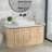 21"x13" White Smooth Ceramic Rectangular Top-Mounted Bathroom Sink