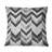 Grey  Modern Herringbone Flow IV - Modern Throw Pillow-108514335