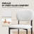 Sherpa Fabric Upholstered Dining chair, Side Chair With Backrest For Dining Room,Kitchen,Living Room,White-2051740468
