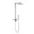 Wall Mounted Rectangular Rain Shower Head Set With Handheld Shower-120960210