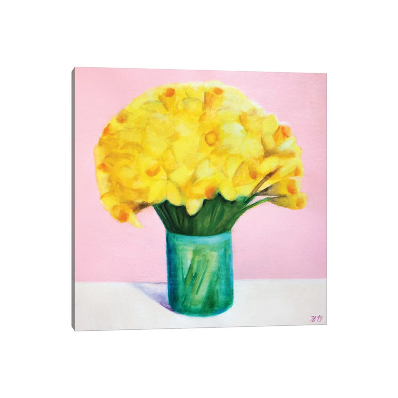 Daffodils by Ieva Baklane - Wrapped Canvas Print, 30.48 cm H x 30.48 cm W