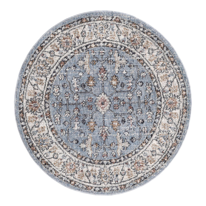 Erica Floral Indoor Rug, Round 3'3"
