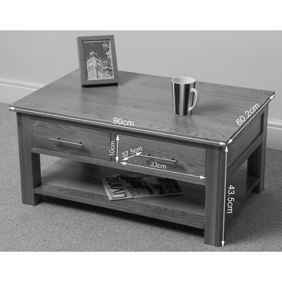 Trestle Coffee Table with Storage