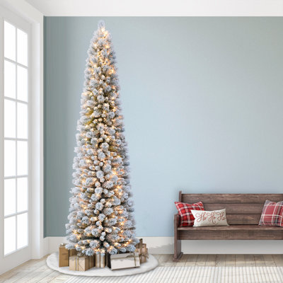Lighted Artificial Pine Christmas Tree