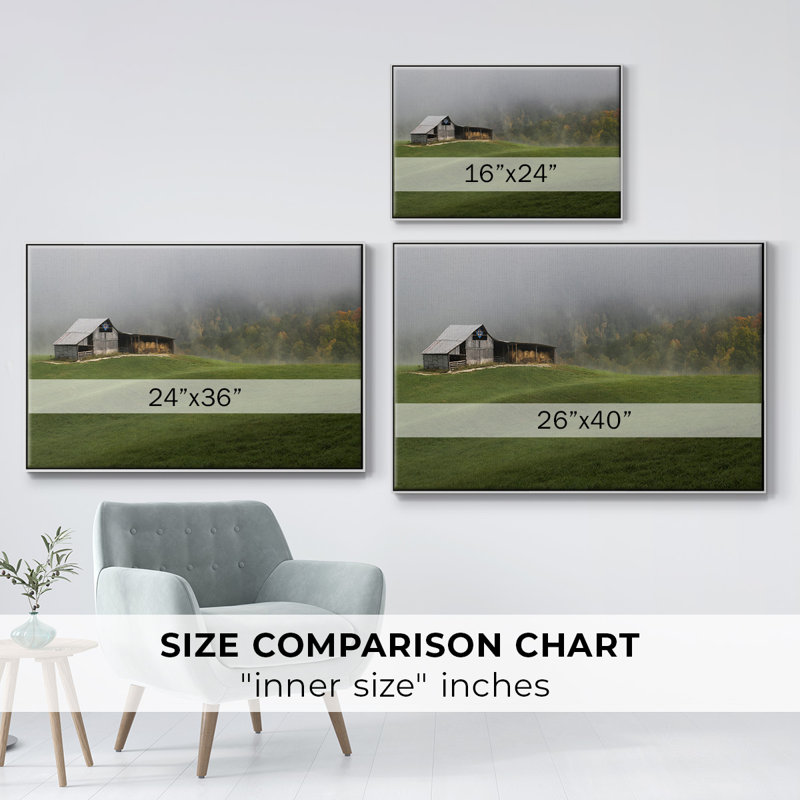 Mountain Air, reproduction d'art sur toile, H 17 po x l 25 po x P 2 po, Blanc