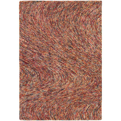 Galaxy Wool Area Rug in Brown And Tan