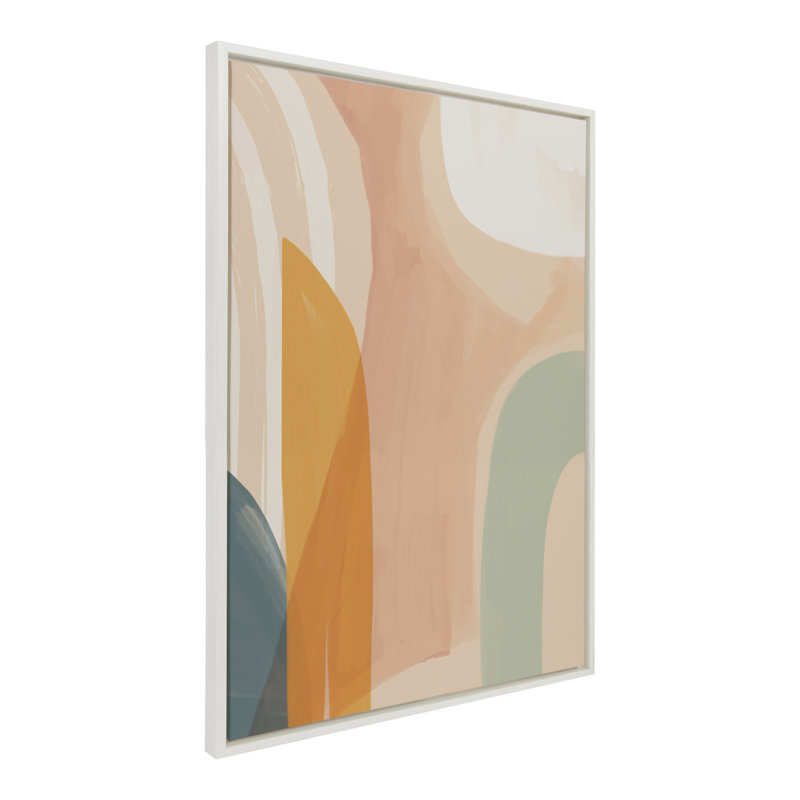«Sunrise Over Marrakesh» par Kate Aurelia Holloway, reproduction d'art sur toile encadrée, H 38 po x l 28 po, Blanc