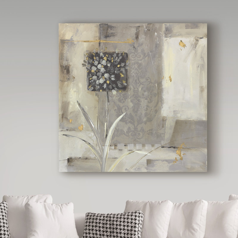 «Shades of Grey I», reproduction de peinture acrylique sur toile tendue, H 14 po x l 14 po x P 2 po