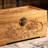 Hand-Carved Solid Wood Small Accent Trunk-112658631