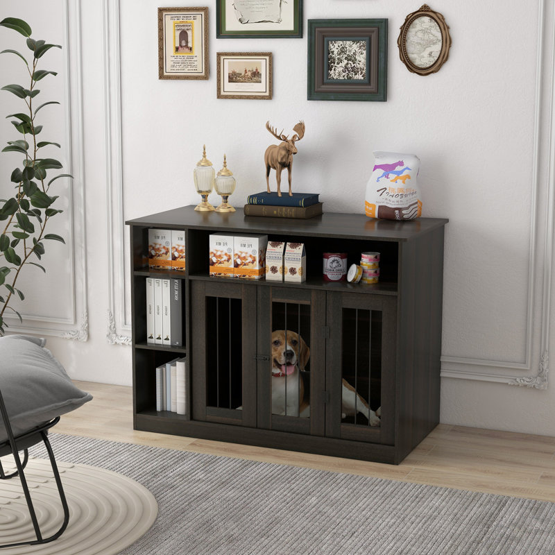 Mobilier pour cage de chien pour grands chiens ou chenil double pour petits chiens