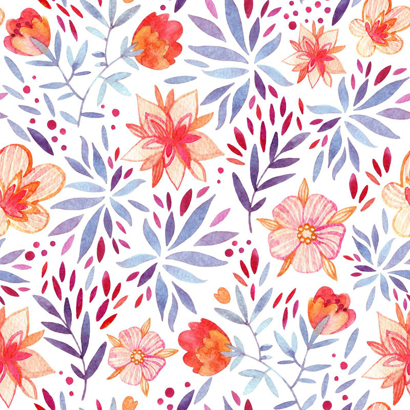 Panneau de papier peint auto-adhésif L 10,4 pi x l 25 po Brightly Floral
