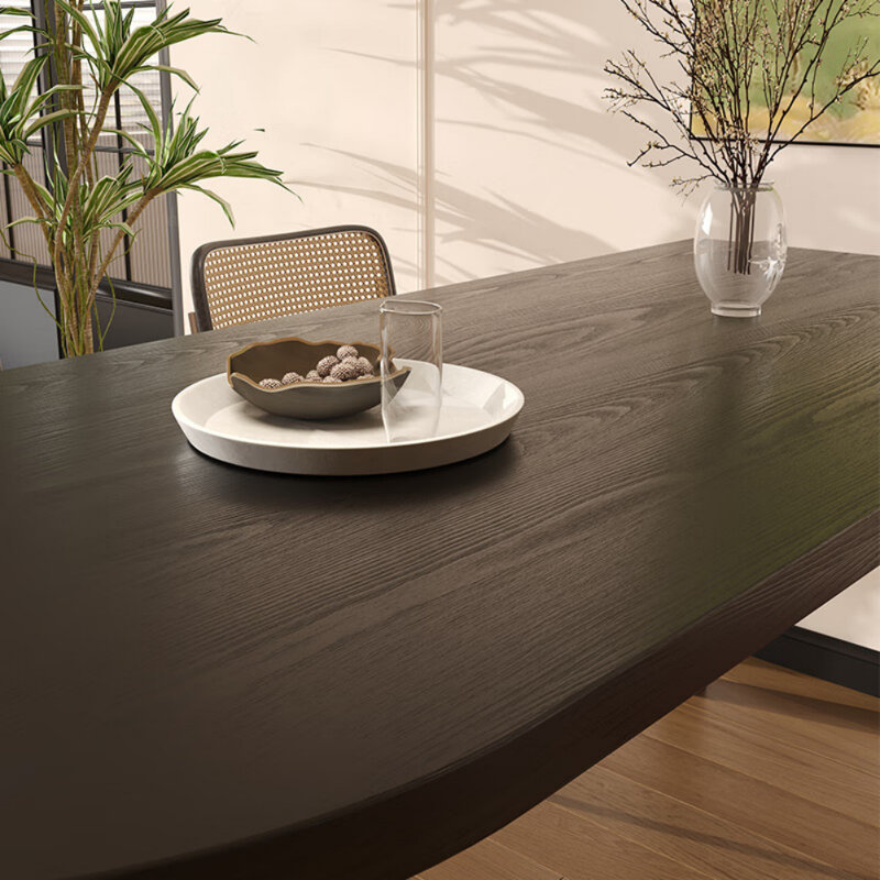French Retro Design Black Dining Table