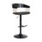 Fouke Adjustable Height Swivel Bar Stool with Pedestal Base in Faux Leather and Metal-1966749030-1966167767