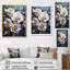 «Blue and White Roses Moonlight Grace II», reproduction d'art sur toile-1538008040-1538008047