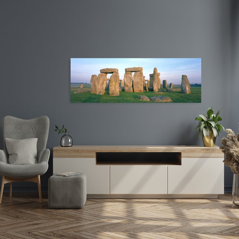 Angleterre, Wiltshire, Stonehenge, mystique, architecture contemporaine, art mural, H 16 po x l 48 po