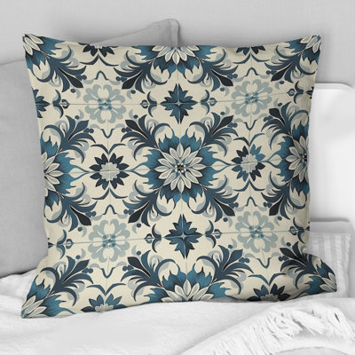 Coussin Poudre Blue Vintage Tile III - Farmhouse