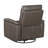 Luxury Comfort Premium Leather Recliner 1Pc Dark Brown Upholstery Gentle Gliding Swivel Motion Living Room Furniture-2043911965