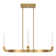 Del Mar 4-Light LED Chandelier in Warm Brass by Breegan Jane