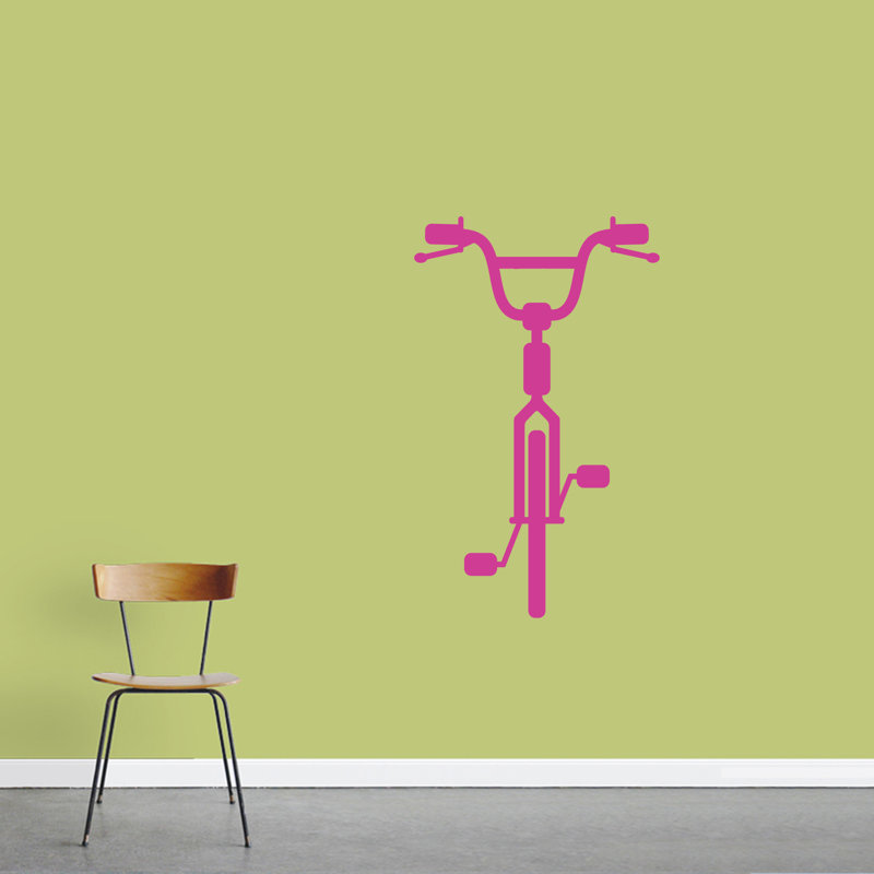 Décalcomanie murale vélo Haskin, Rose vif