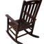 Chaise berçante surdimensionnée brune Alverta-121534170