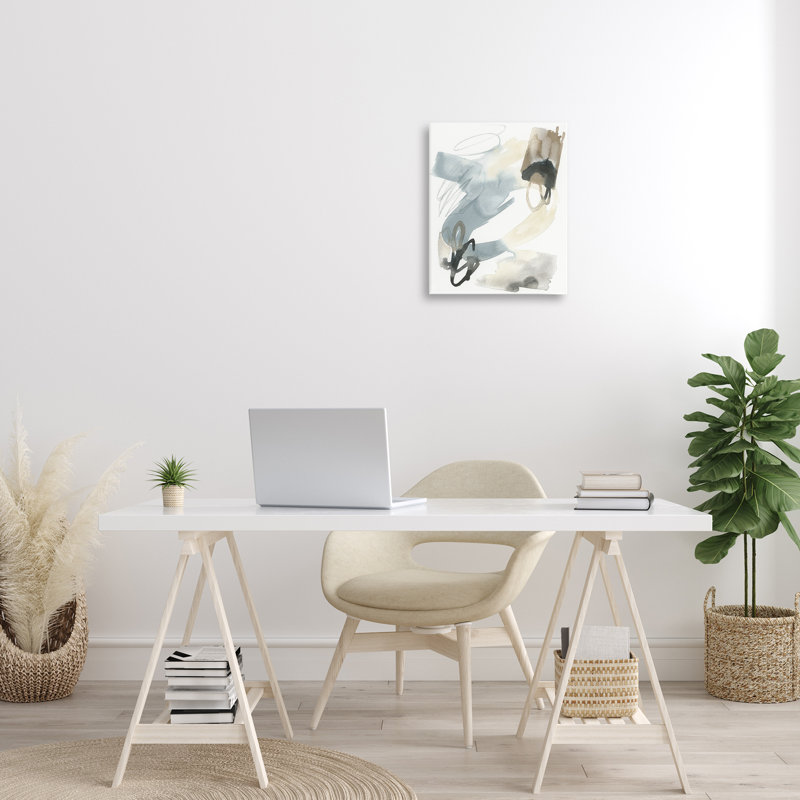 "Watercolor Paint Strokes", art mural sur toile par June Erica Vess, H 20 po x l 16 po