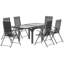 Steel Patio Dining Set Table,