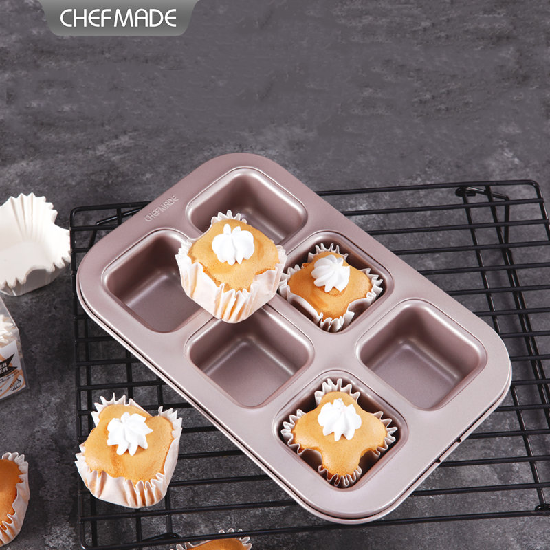 CHEFMADE Bowl Pan Brownie Muffin Cake Pan