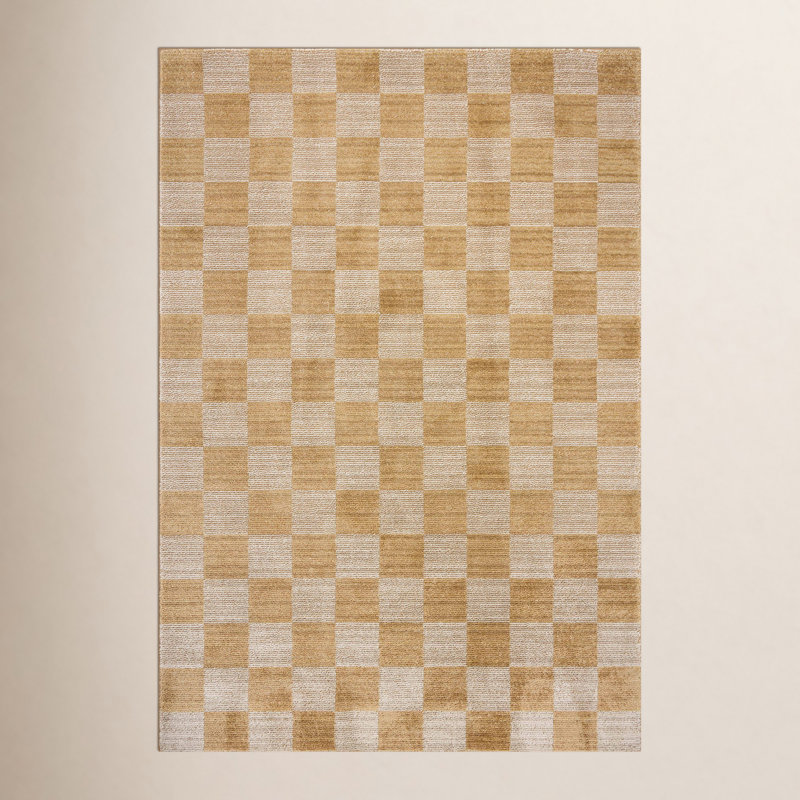 Tapis abricot / ivoire Chris Loves Julia x Loloi Calvin, Rectangle 9 pi 6 po x 12 pi 6 po