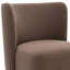 Chaise d'appoint avec roulettes taupe et brun