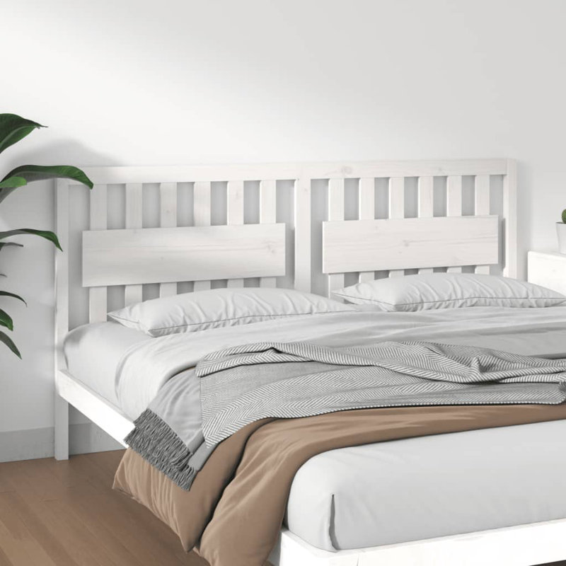 Messinger Solid Wood Headboard, 125.5 x 100 cm, Black