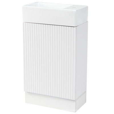 Meuble-lavabo 18,6 po avec meuble-lavabo et tablette à deux niveaux