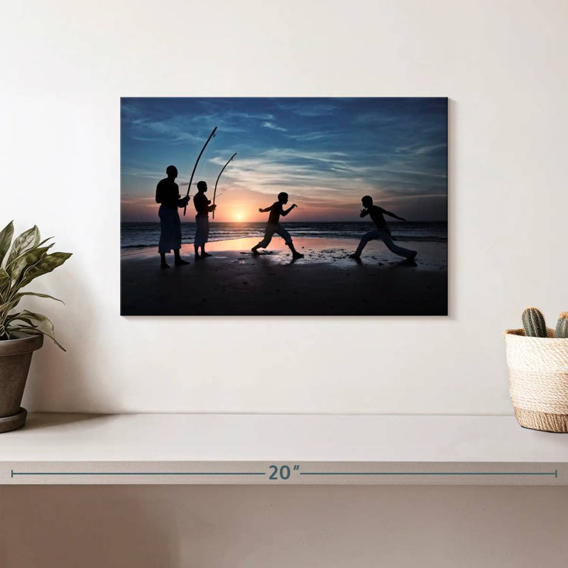 Capoeira, plage brésilienne Sireci, H 8 po x l 12 po