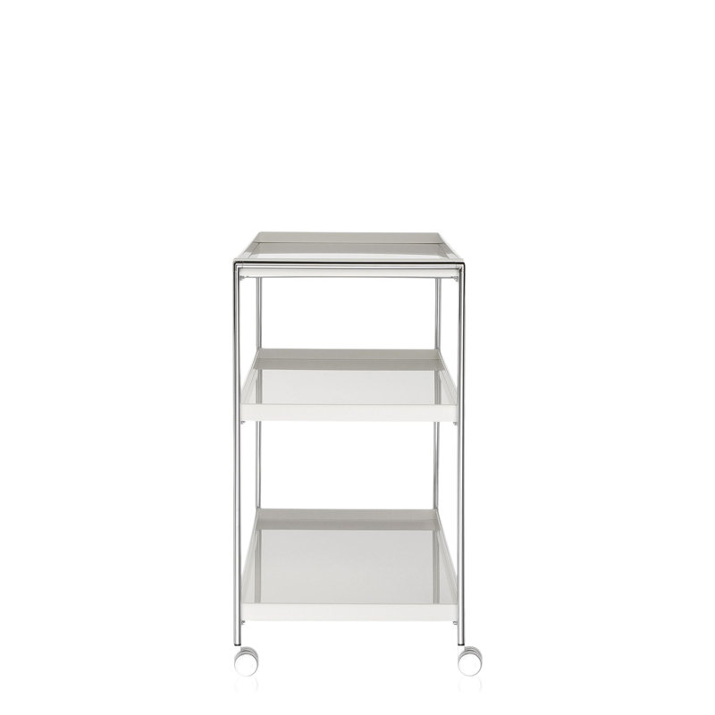 Trays Kitchen Cart, White