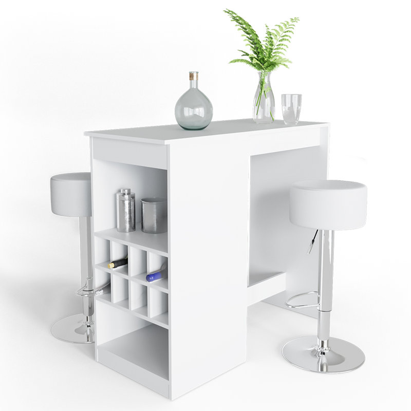 Karionna 50cm Bar Set, White
