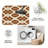 Rust Lattice   area rugs for Living Room, Soft and Comfortable, Suitable for all seasons, easy to maintain, machine washable Indoor floor mat, Under Table Farmhouse suitable for Bedroom, Dining Room, Study,  Balcony, Home Decor Patio-1287605570
