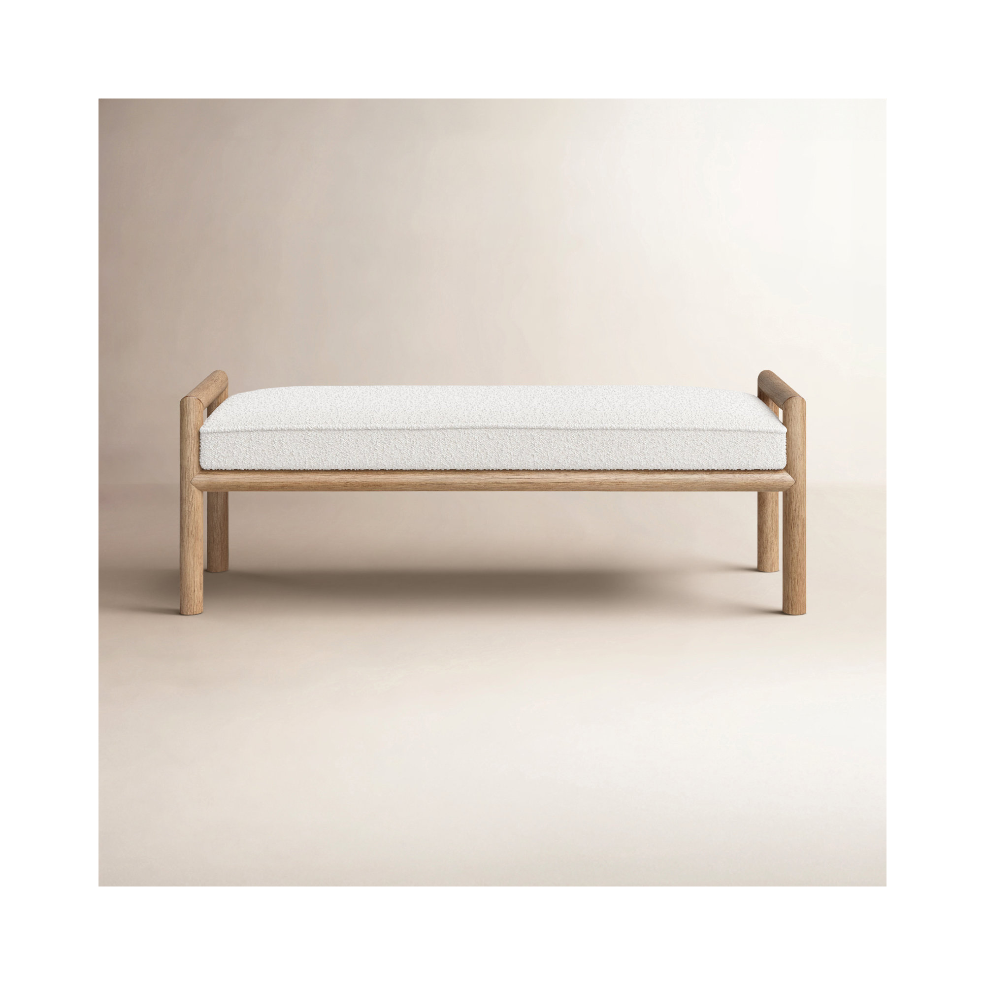 Colleen Bench, Natural, White