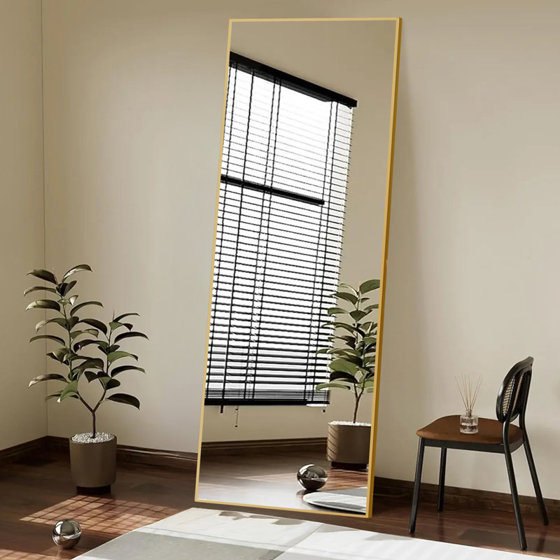 Miroir pleine longueur Mirta, 64 po x 21 po, Doré