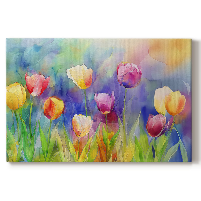 Série Floral-XCI -Galerie enveloppée Cavas, 12 x 18