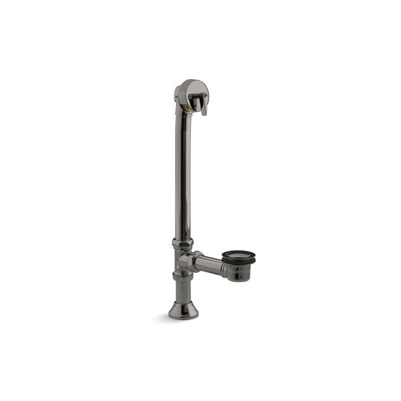 Clearflo Leg Tub Drain with Overflow, Vibrant Titanium